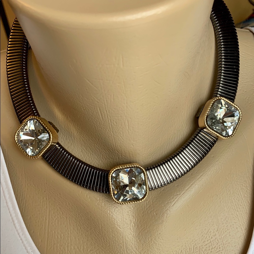 Crystal statement necklace